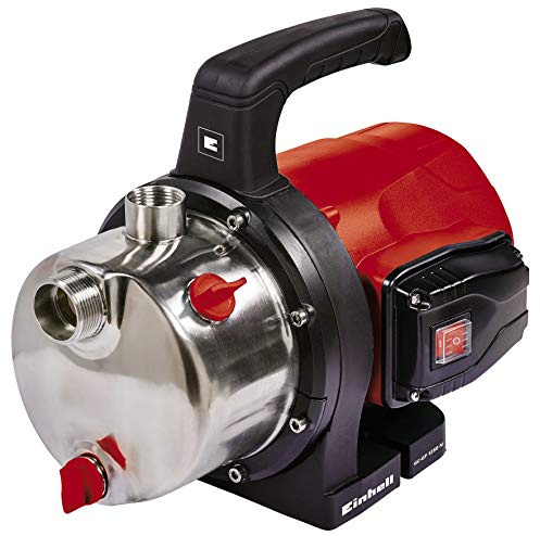Einhell GC-GP 1250 N Pompe de jardin (1200 W, débit max. 5000 l/h, vis de remplissage d'eau, vis de vidange d'eau)