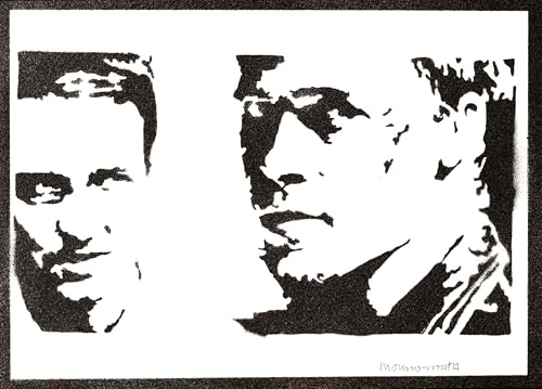 moreno-mata Echtes Handgemachtes Graffiti Fi... Club Filme Aesthetic Poster & Kunstdrucke Bilder Plakat Handmade Deko Wandbilder Wohnzimmer Wanddeko Geschenke für Männer und Frauen