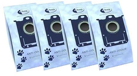 AEG GR203S s-bag Anti-Odour Vacuum Cleaner Bags, Suitable VX4, VX6, VX7, VX8, AB61 (Vacuum Cleaner Bags for Pet Owners, Anti-Odour, Neutralises Odours, Clean Air, Hygiene Sealing)