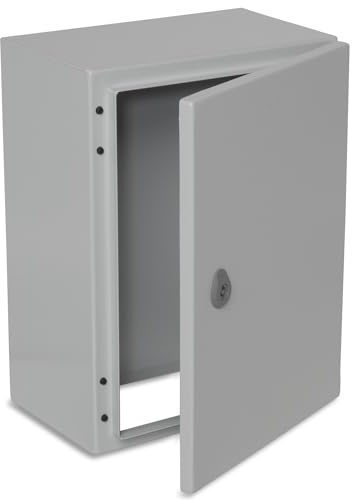 BOXEXPERT® Verteilerkasten außen wasserdicht [Schutzklasse IP66, Stahlblech] 400x300x200mm - Serie Treva | Schaltschrank außen | Stromkasten Außenbereich | Schaltkasten | Verteilerkästen