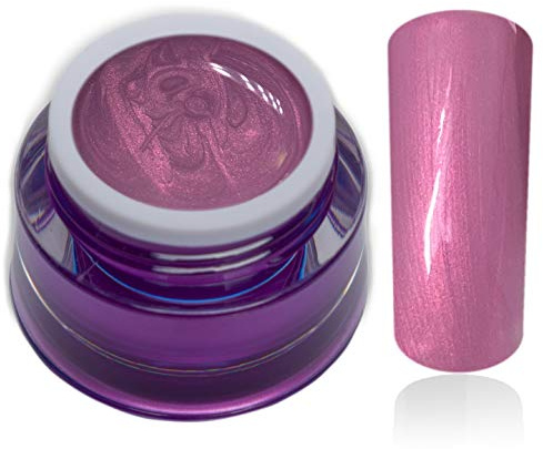 Premium Farbgel Pastell Pearl Azalee Rosa Pink Violett UV-Gel Nagelgel Colorgel 1x5ml (1er Pack)