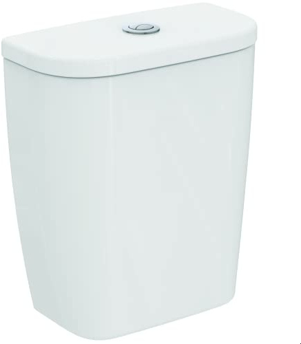 Ideal Standard - Eurovit Cassetta entrata bassa completa di batteria doppio scarico (6/3 litri). Da abbinare ai vasi T355001 oppure W327801 da ordinare separatamente, Bianco