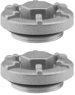 eMagTech 2pcs Couvercle de Bouchon Vidange d'huile en Aluminium Vis de Vidange d'huile Compatible avec Yamaha Compatible avec Wolverine 4HC-15351-00-00 Remplacement Bouchon d'huile de Moto 48mm