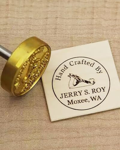 Brandeisen für Holz, Branding, Eisenstempel, handgefertigt, Design, Metallstempel für Hochzeit, Weihnachten, Thanksgiving (7,6 x 7,6 cm)