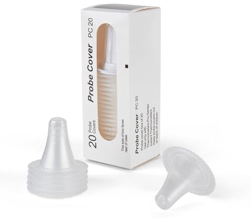 200 Count Replacement Braun Thermometer Caps, Ear Thermometer Caps Braun Thermoscan Covers for Baby Ear Thermometer - UK Company - Infant and Baby Safe