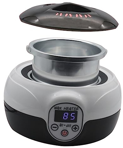 Healvian Waxing Maschine Professioneller Wachswärmer Für Haarentfernung Geeignet Für Verschiedene Wachsbohnen Einfache Bedienung Für Heim Spa Und Salon Mit Sicherem Deckel Und