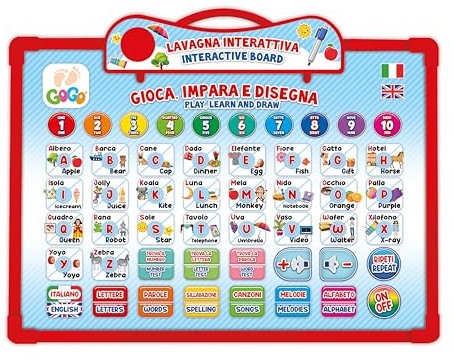 Teorema - Lavagna Didattica Interattiva per Bambini, Double Face e Bilingue