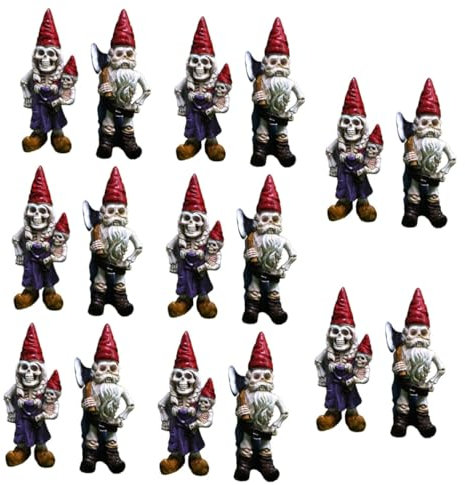 TOPBATHY 16pcs Halloween Micro Landscape Ornaments Miniature Garden Decor Resin Artwork Spooky Decor Diy Craft