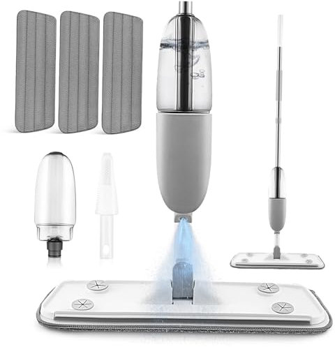 minkissy Trapeador Aerosol para Pisos Trapeador con Pulverizador De Agua De Microfibra