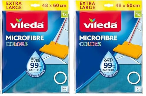Vileda Colors Serpillière Microfibre (Lot de 2)