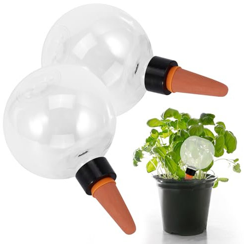 Viitech 2 Stück Bewässerungskugeln, 500ml Automatische Pflanzen Bewässerung, Wasserspender Pflanzen zur Automatischen Bewässerung von Zimmer und Gartenpflanzen
