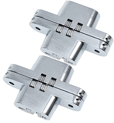 POPETPOP 2piezas Bisagras Ocultas De Acero Inoxidable De Grados Para Puertas Plegables y Muebles Diseño Elegante y Práctico Para Proyectos De y Uso Hoteles y