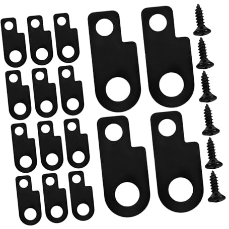 POPETPOP Metall Gitarrenpedalhalterungen und Schneller Installation mit Stabilem Mechanismus 16 Stück für Elektrische Gitarreneffektpedale bei Proben und Auftritten
