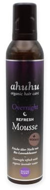 ahuhu organic hair care Overnight Refresh Mousse + Redensyl 300ml I Trockenshampoo Schaum I Mind & Soul Scent I Mit Redensyl™, Reisstärke & Lavendel-Extrakt