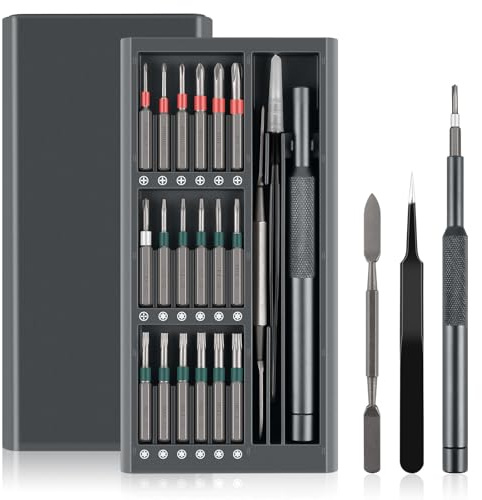 39 in 1 Precision Screwdriver Set, S2-Steel Long Bits with Magnetic Case, Small Screwdriver Set, Mini Repair Tool Kit - Ideal for Laptop & Watch & Glasses