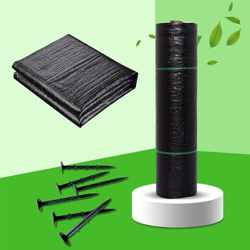 EYRMQWJPC Control de Malas Hierbas, Membrana Resistente contra malezas for paisajismo y Cobertura Vegetal de jardín, tamaño 1 x 10 m: protección eficaz for el(1.2x60m/4x200ft)