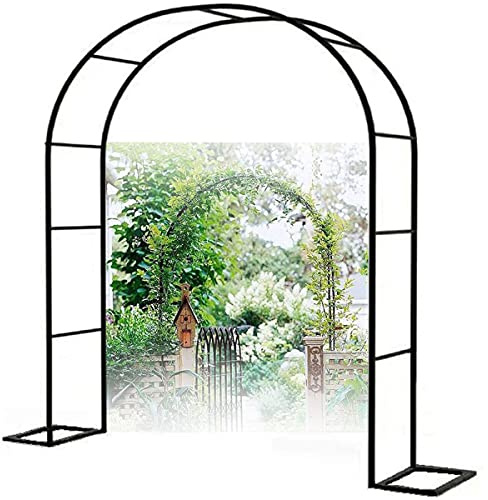 Arche de jardin en acier pour plantes grimpantes 120-350 cm, idéale pour décoration de fête en plein air, treillis métallique pour l'aménagement paysager et les présentations florales