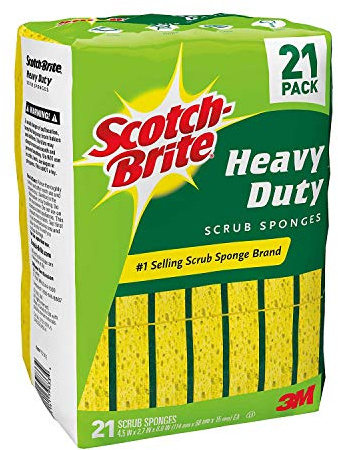 Scotch-Brite 3M Heavy Duty Scrub Sponge, 21 Count