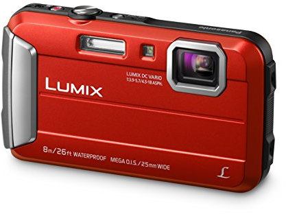 Panasonic LUMIX DMC-FT30EB-R Tough Waterproof Compact Digital Camera - Red