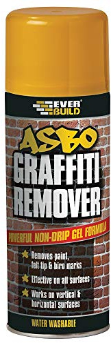 Everbuild ASBO Graffiti Remover – Water Washable – Easy to Use – Non-Drip Formula – Internal and External Use – 400ml Aerosol Can