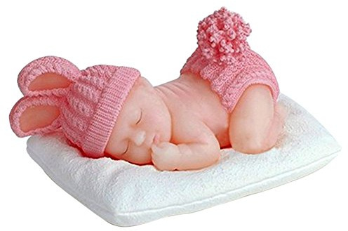 Seifenprofis Silikonform Baby 3D schlafend liegend Schokoladenform Backform Fondant Tortendeko Schokolade Seife Raysin Epoxidharz