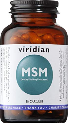 Viridian - MSM (Methyl sulphonyl Methane) 750mg, 90 Capsules | Joint, Skin, Hair, Nail & Connective Tissue Support | Collagen & Mobility Support | Vegan Friendly | Nutritionist Formulated