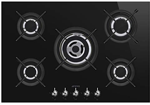 Smeg PV375CN Incasso Gas Nero piano cottura