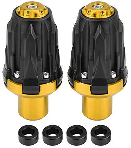 KIMISS 1 * par de Protectores deslizantes de marco universales Anticaídas de la Motocicleta(oro)