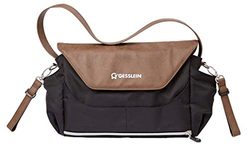 Gesslein Praktischer Organizer für den Kinderwagen in Lederoptik, tabak