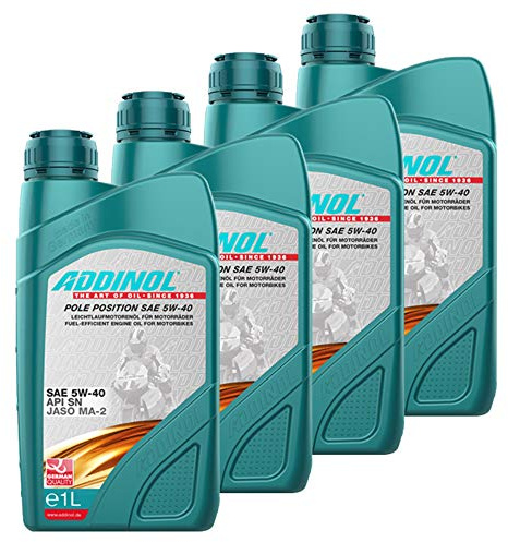 Addinol 4X Motoröl Motorenöl Motor Motoren Motor Oil Engine Oil Pole Position SAE 5W-40 1L Motorrad 72403307