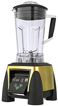 QREZ Blender Smoothie Maker, Jug Blender Smart Blender Juicer Professional Commercial for Vegetables And Fruit Smoothie Maker Blender Food Processor 48000RPM 2200W,Gold
