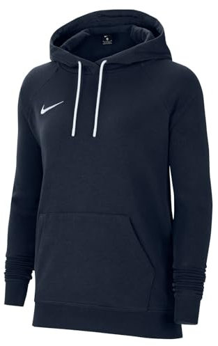 Nike Damen Park 20 Kapuzenpullover, Obsidian/Weiss/Weiss, L EU