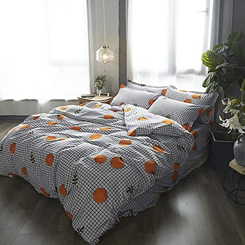 Housse de couette confortable rose fleur impression famille ensemble de literie doublures de lit housse de couette taies d'oreiller maison textile treillis simple garçon filles ensembles 4 pièces