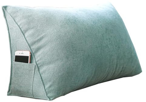 NURCIX Gemütliches Rückenkissen, Lesekissen, Abnehmbarer, waschbarer Bezug aus Polyester, praktisches Seitenfach (1,70 * 35 * 20cm)