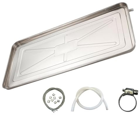 DJJYCTNM Air Conditioner Drip Pan, Outdoor Stainless Steel Universal AC Drip Cushion Water Collecting Drainage Pan, Drip Tray (Color : 5P, Size : 300cm Hose)