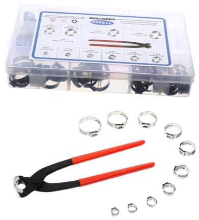 OSALADI 115 Pièces Collier De Serrage Pour De Collier De Serrage Pour Tube De Pour Pour Pour