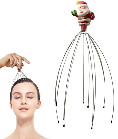 Masajeador de cuero cabelludo – Rascador de de, garra de masaje de cabeza | Pinza de masaje de cabeza de, herramienta de masaje de cabeza portátil y flexible para relajar el | Pinza de masaje de cabeza de, herramienta de masaje de cabeza portátil y flexible para relajar el