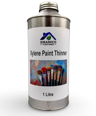 Siramico Xylene Paint Thinner, 1 Litre, Professional Grade Solvent for Oil-Based Paints and Equipment Cleaning