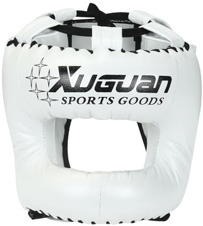 Machtiging Kopfschutz Boxen,Boxhelm,Kopfschutz FüR Kampfsportarten,Verstellbarer,StoßFester Kopfschutz,Verstellbarer,VollstäNdig SchüTzender Kopfschutz Mit Stirnband,Verstellbar