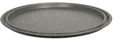 Aeternum, Bakeware Petravera, Bis Teglia Pizza, Diametro 33 cm, Adatto al forno, Carbon Steel, Grigio