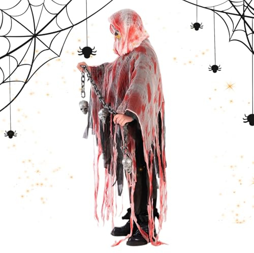 Halloween aus dem Zauberhaus - Kapuzen der mittelalterlichen Renaissance, Cosplay und Maskenkostüm, Party, Bühne, Drama, Gothic-Umhang, festliche Verkleidung für Cosplay, Maske
