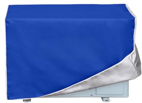 Housse Pompe a Chaleur Piscine, Cache Climatiseur Exterieur Étanche et Résistante à la Poussière, Les Pompes à Chaleur et Les Radiateurs Split Sans Conduit(Blue,92x35x69cm)