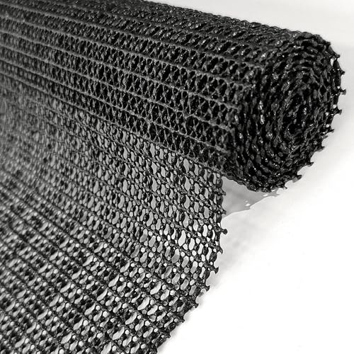 Bases Antideslizantes 90 x 170 cm Protección contra El Deslizamiento Alfombra de Base de PVC Protección Resistente contra para Alfombras, Cajones, Estanterías, Bandeja, Negro