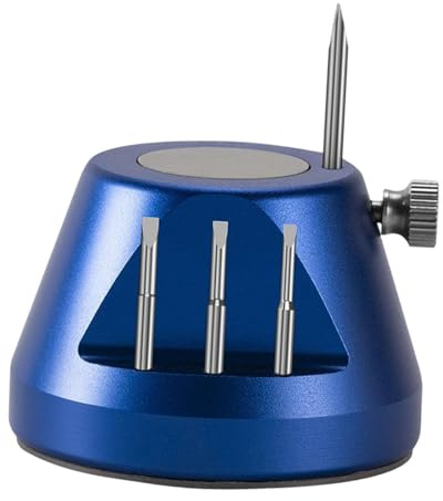 FewNvWa 5 Pezzi Blocco di Smontaggio per Cinturino di Orologio Viti Supporto Ugello Cacciavite per Orologi Strumento in Metallo Riparazione Orologi Base Compa