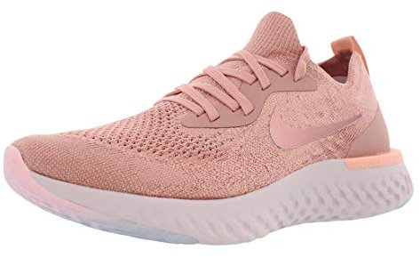 Nike Damen WMNS Epic React Flyknit Sneakers, Mehrfarbig (Rust Pink/Pink Tint/Tropical Pink 001)