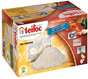 Teifoc- Malta 100% Naturale Teifoc-TEI990901, Costruzioni, Colore Multi Colour, Sacco da 250 g con cemento aggiuntivo, T990901
