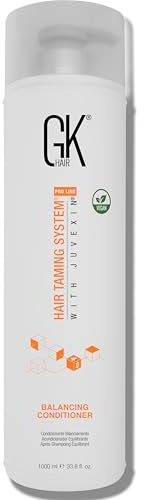 GK HAIR Global Keratin Balancing Conditioner (1000ml/33.8 Fl Oz) Für fettiges & farbbehandeltes Haar Tägliche Anwendung nach dem Shampoo Conditioning Tiefenreiniger & Unreinheiten Entferner Stellt