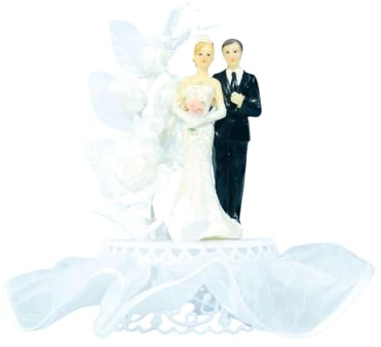 Cake Company Cake Topper Brautpaar mit Tauben I Hochzeit Tortendekoration für besondere Momente I Tortenfigur aus hochwertigem Material