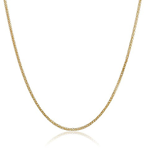 PRINS JEWELS 18 Karat 750 Gold Diamantschliff Spiga Weizen Gelbgold Kette - Breite 1.20 mm - Länge wählbar (60)