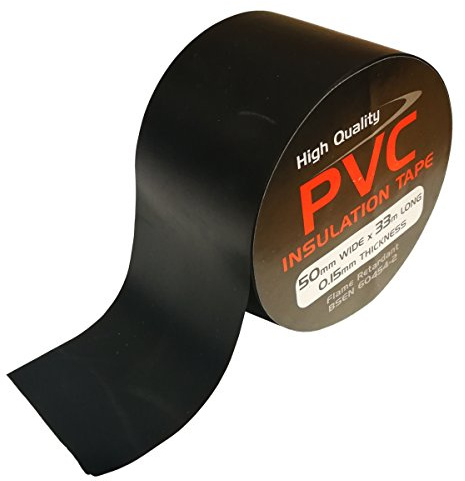R&C (Pack of 10) PVC Electrical Insulation Tape 50mm 2 Inch Extra Wide Flame Retardant